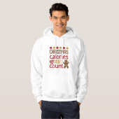Kerst grappige citaat Hoodie (Voorkant volledig)