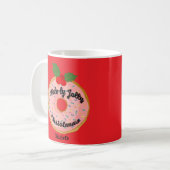 Kerst Grappige Donut Krans Personaliseer Koffiemok (Voorkant links)