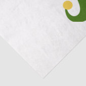 Kerst Grappige Elf Vakantie Feestelijke Plank Leuk Tissuepapier (Detail)