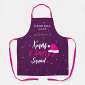 Kerst grappige familie squad Santa hat oma Schort (Voorkant)