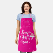 Kerst grappige familiekruid Santa hat jouw naam Schort (Gedragen)