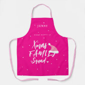 Kerst grappige familiekruid Santa hat jouw naam Schort (Voorkant)