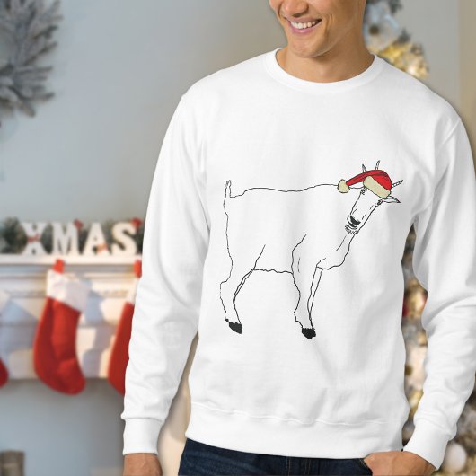 Kerst Grappige Geit Tekening Trui