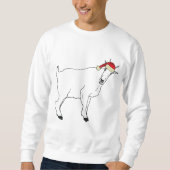 Kerst Grappige Geit Tekening Trui (Voorkant)