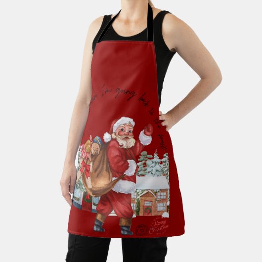 Kerst grappige geschenken schort (Insitu)