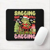 Kerst grappige kikker meme kerst hangend maar nog muismat (Met muis)