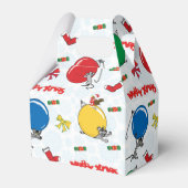 Kerst grappige muis met ballen bedankdoosjes (Achterkant)