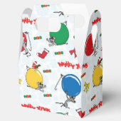 Kerst grappige muis met ballen bedankdoosjes (Geopend)