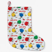 Kerst grappige muis met ballen kleine kerstsok (Voorkant)