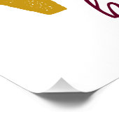 Kerst Grappige Rendieren Drinken Typografie Perfect Poster (Hoek)