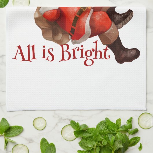 Kerst Grappige Sinterklaas Theedoek (Gevouwen)