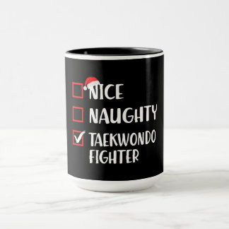 Kerst grappige Taekwondo trui Mok