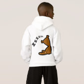 Kerst Grappige teddybeer Slaapstand (Achterkant volledig)