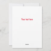 Kerst grappige tuxedo cartoon feestdagenkaart (Achterkant)