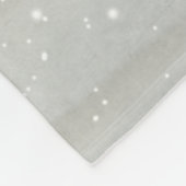 Kerst Grijs Winter Woodland Dier Herten Naam Fleece Deken (Hoek)