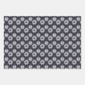 Kerst grijs wit zilver eenvoudige elegante hygge inpakpapier vel (Voorkant 2)