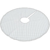 Kerst Grijze Buffel Plaid Boho Kerstboom Rok (Gekanteld)