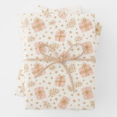 Kerst grillige inpakpapier vel (In situ)