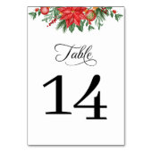 Kerst Groen Bloemen Elegante bruiloft Kaart (Achterkant)