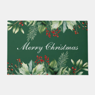 Kerst groen  deurmat