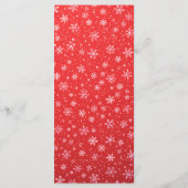 Kerst groen gebladerte elegante bruiloft menu (Achterkant)