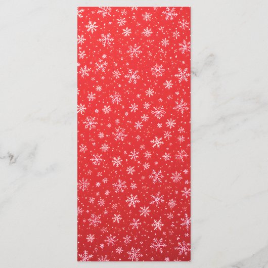 Kerst groen gebladerte elegante bruiloft menu (Achterkant)