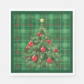 Kerst groen geplakt met rood servet (Voorkant)