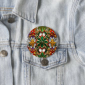 KERST ~ Groen Goud Witte Button ~ (In situ)