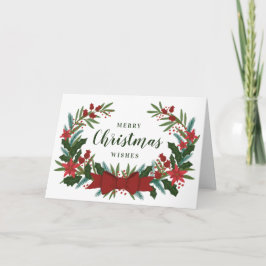 Kerst groen krans vakantie Kaart