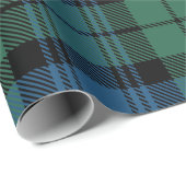 Kerst Groen Plaid Rustieke Klassieke Vakantie Cadeaupapier (Rol Hoek)