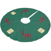 Kerst groen rendier rode plaid business logo kerstboom rok (Gekanteld)