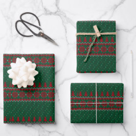 Kerst Groen & Rode Kruis inpakpapier