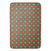Kerst Groen rood en geel Patroon Badmat (Voorkant Verticaal)