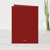 Kerst Groen Rood Ornament Kaart (Achterkant)