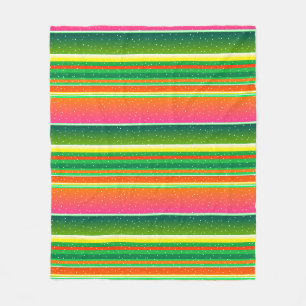 Kerst groen rood uniek origineel gestreept fleece deken
