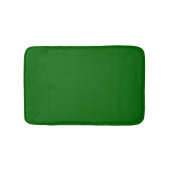 Kerst Groen Stevige Kleur Badmat (Voorkant)