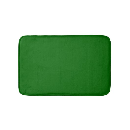Kerst Groen Stevige Kleur Badmat (Voorkant)