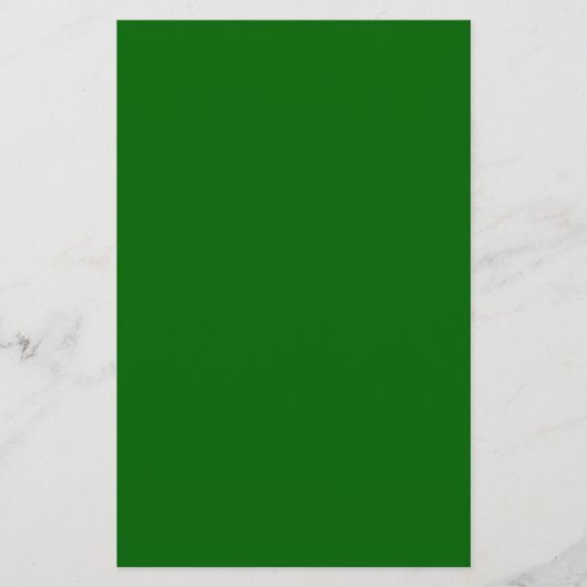 Kerst Groen Stevige Kleur Briefpapier (Voorkant)
