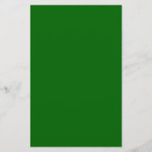 Kerst Groen Stevige Kleur Briefpapier (Achterkant)