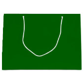 Kerst Groen Stevige Kleur Groot Cadeauzakje (Voorkant)