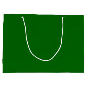 Kerst Groen Stevige Kleur Groot Cadeauzakje (Achterkant)
