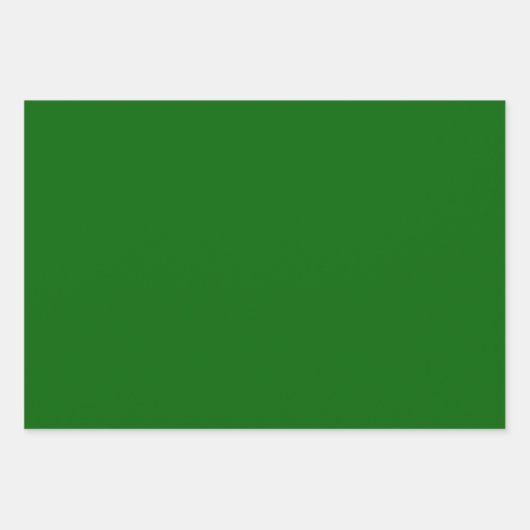 Kerst Groen Stevige Kleur Inpakpapier Vel (Voorkant 3)