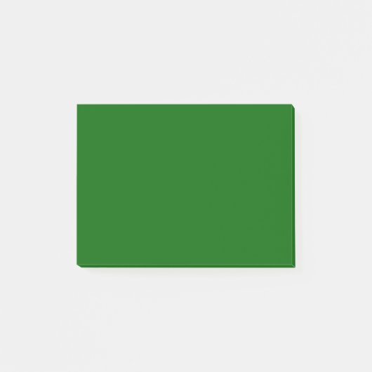 Kerst Groen Stevige Kleur Post-it® Notes (Voorkant)