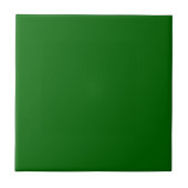 Kerst Groen Stevige Kleur Tegeltje (Voorkant)