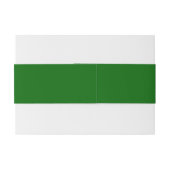 Kerst Groen Stevige Kleur Uitnodigingen Wikkel (Achterkant Voorbeeld)
