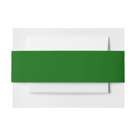 Kerst Groen Stevige Kleur Uitnodigingen Wikkel (Voorkant Voorbeeld)
