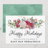 Kerst Groen Vakantie Groeten Briefkaart (Voorkant / Achterkant)