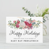 Kerst Groen Vakantie Groeten Briefkaart (Staand voorkant)