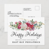 Kerst Groen Vakantie Groeten Briefkaart (Voorkant / Achterkant)