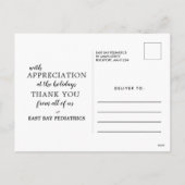 Kerst Groen Vakantie Groeten Briefkaart (Achterkant)